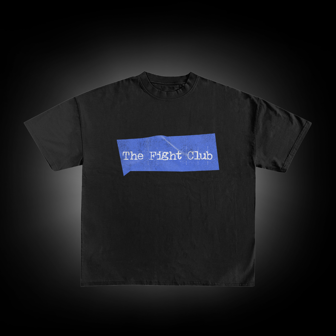 Wake Up and Fight Tee -Black and Blue