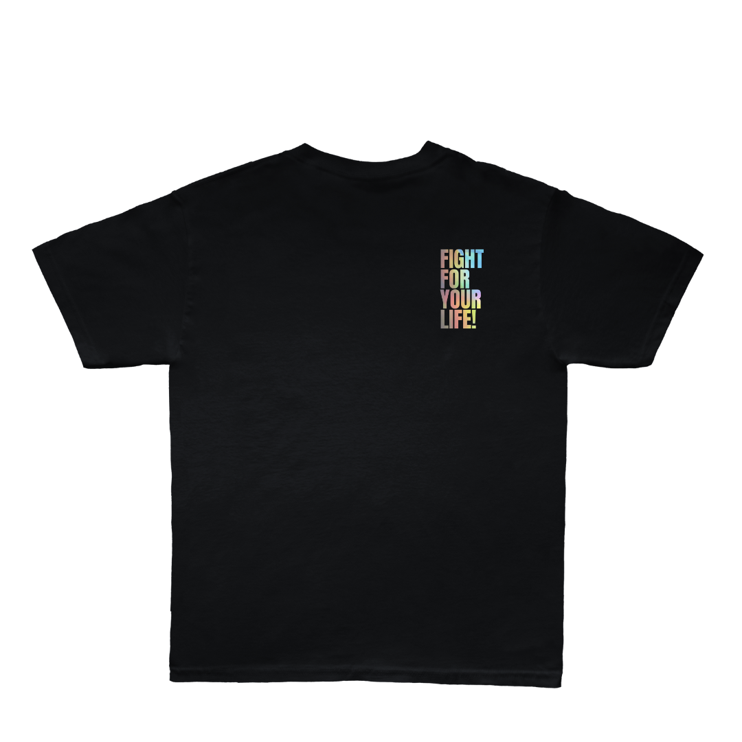Fight for Your Life “Glow In The Dark” Hologram Tee – Black
