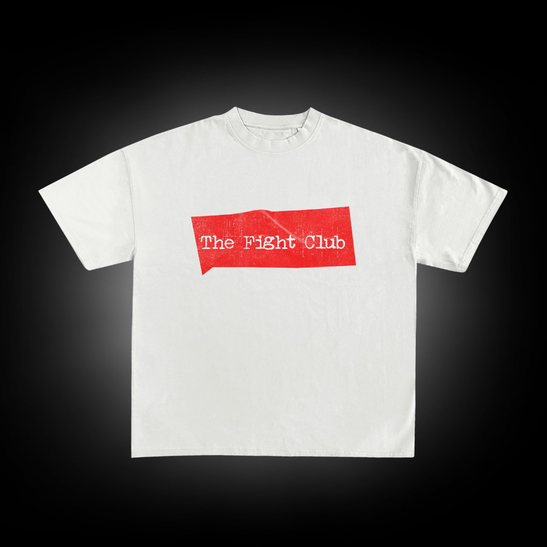 Wake Up and Fight Tee -White and Red