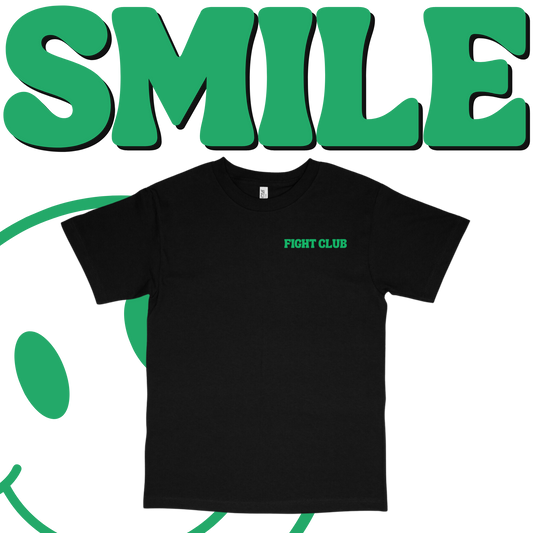 Fight with a Smile T-shirts "Black & Money Green"