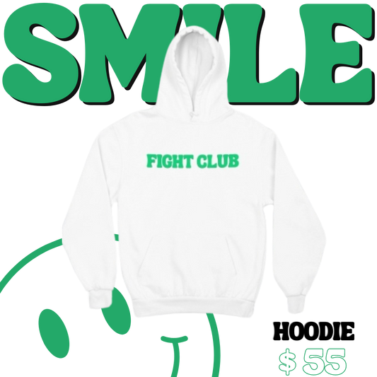 Fight with a Smile White & Money Hoodie