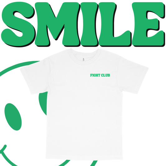 Fight with a Smile T-shirts "White & Money Green"